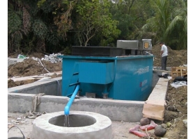 案例（四）海南一體化污水處理安裝現場